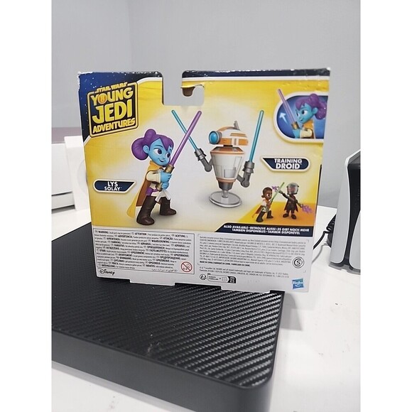 Star Wars Young Jedi PopUp Lightsaber Duel Lys Solay & Training Droid New In Box - Picture 2 of 2